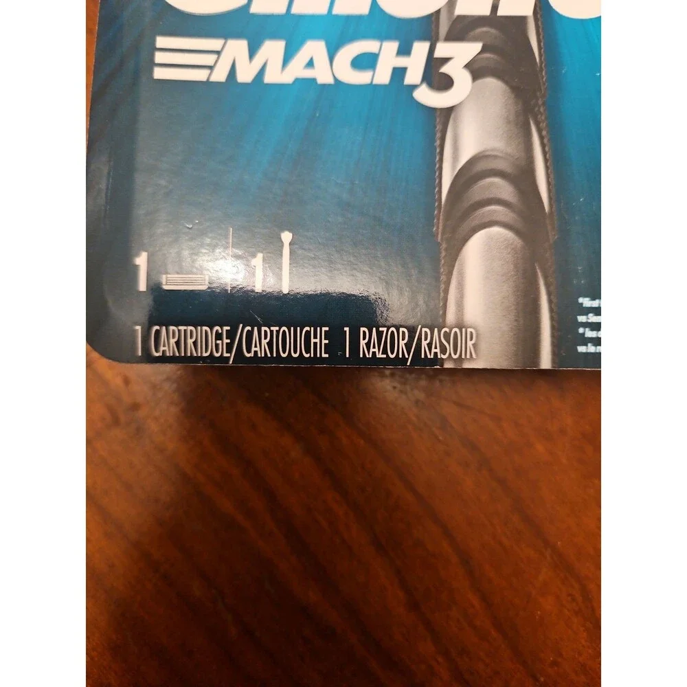 Gillette Mach3 Men's Razor 1 Handle + 1 Cartridge Refill - 2 pack New